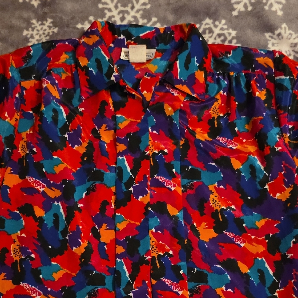 Impressions Multicolor Button Down Shirt - image 2